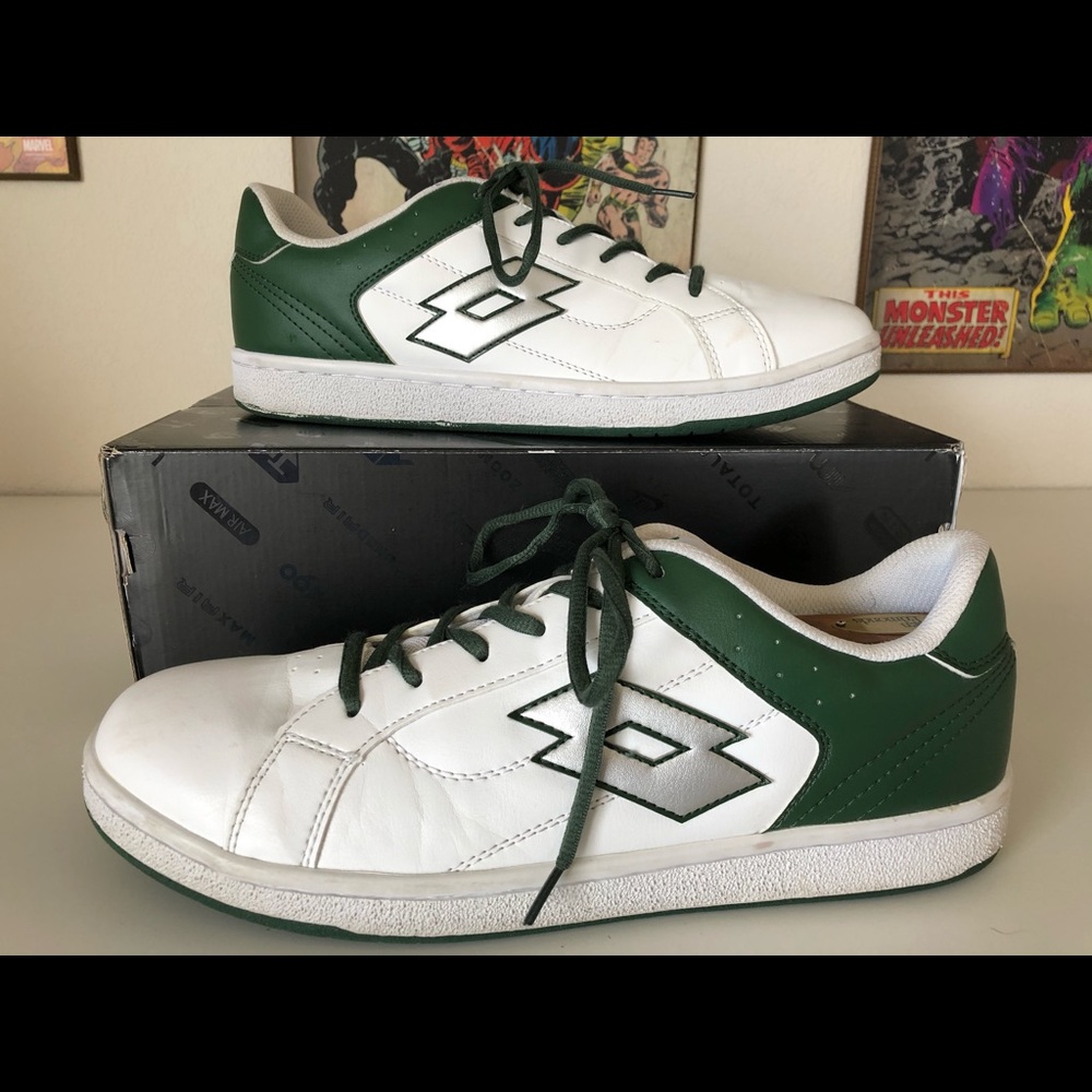 LOTTO Leggenda Leather Sneakers White Green.